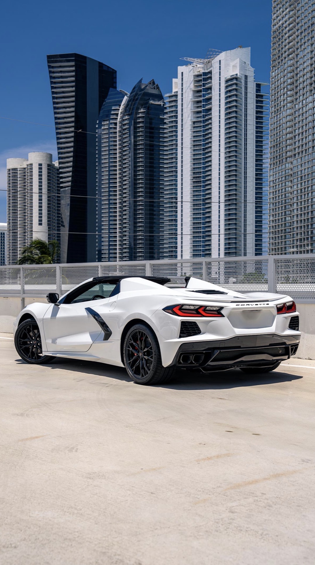 Corvette C8 rear three-quarter view