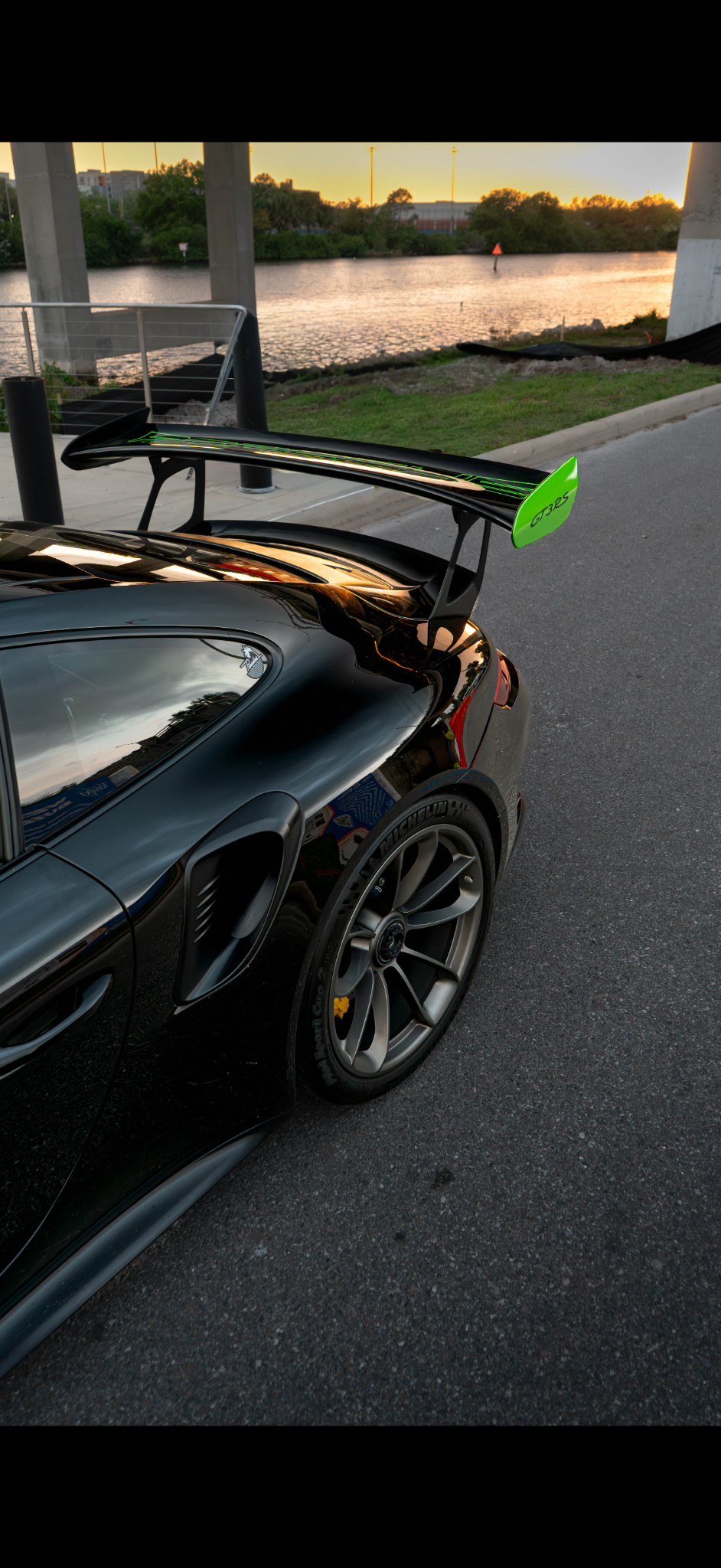 Porsche GT3RS rear quarter detail