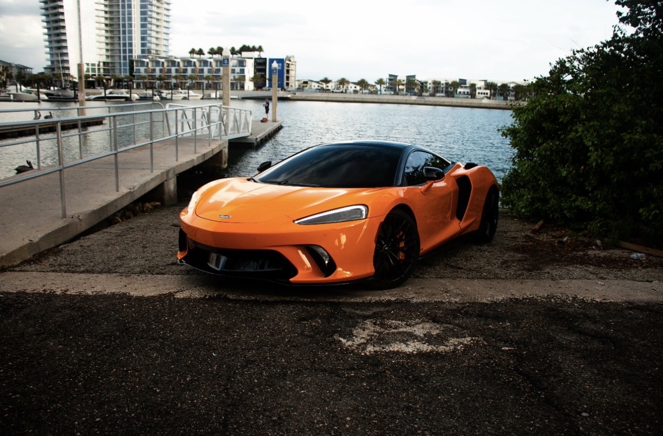 McLaren GTS by the water